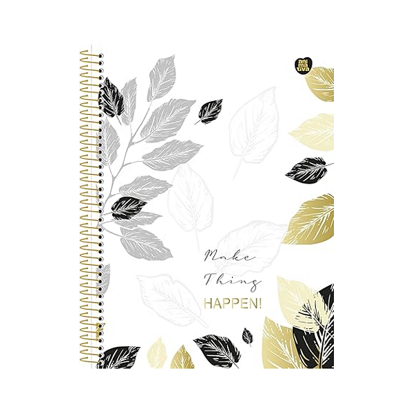 Caderno Espiral capa dura Happen 01Mat/80fls  Animativa