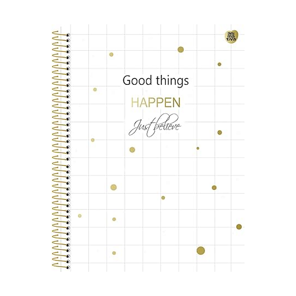 Caderno Espiral cd Happen 01Mat/80fls  Animativa