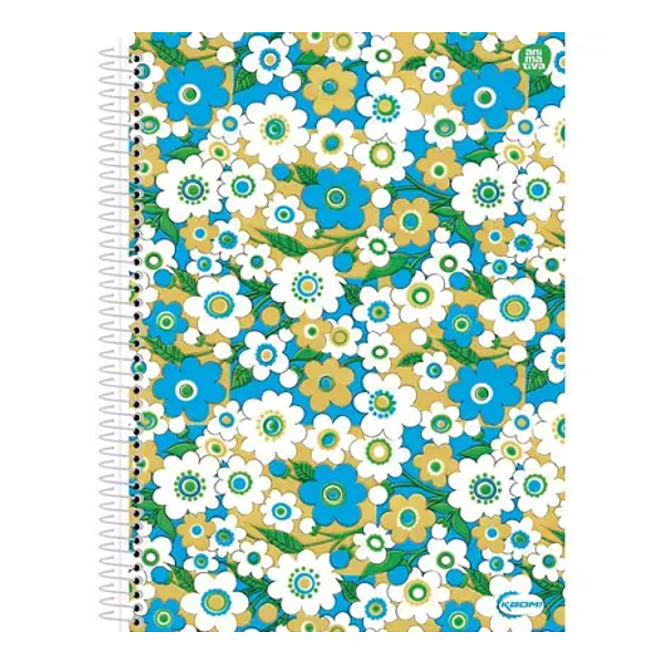 Caderno Espiral Cd Uni 10Mat/200fls Kbom Feminino Animativa