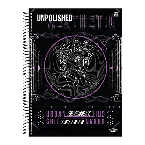Caderno Espiral CD BomD+ Masculino 15Mat/240fls Animativa