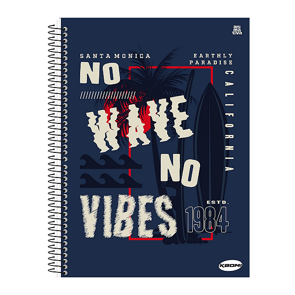 Caderno Espiral Capa dura Kbom Masculino 01Mat/96fls Animativa