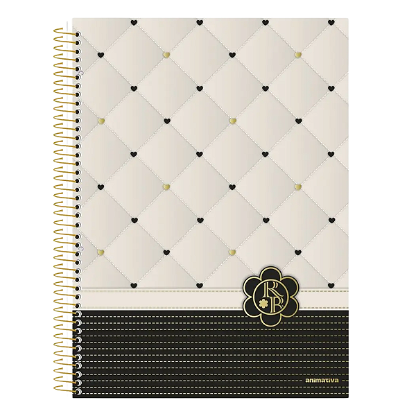 Caderno Espiral Capa dura 01Mat/80fls Rebecca Bonbon Animativa