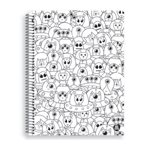Caderno Espiral Cd Uni 10Mat/160fls Color Quest Animativa