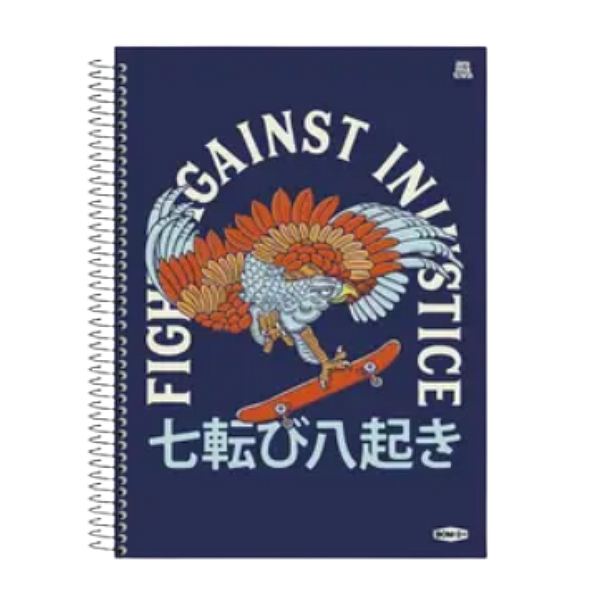 Caderno Espiral Cd 01Mat/80fls Bom D+ Masculino Animativa