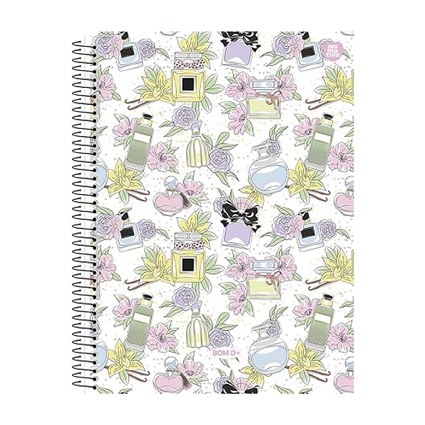 Caderno Espiral Cd 160fls Bom D+ Feminino Animativa