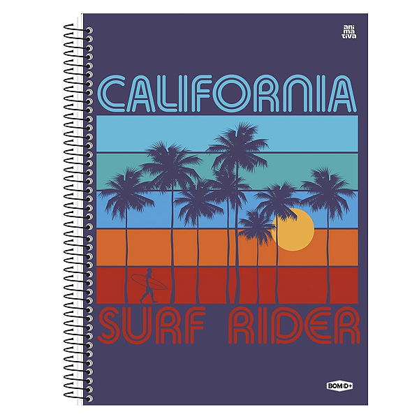 Caderno Espiral Cd 20Mat/320fls Bom D+ Masculino Animativa