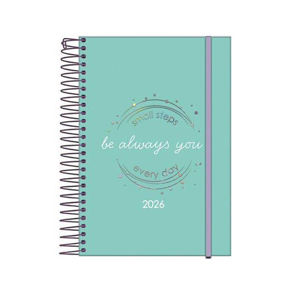 Agenda Espiral Capa dura Flor Mix Soft 176fls Foroni