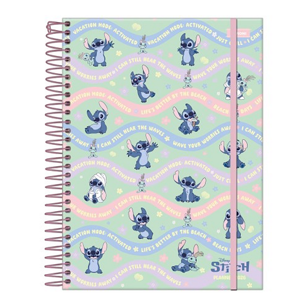 Agenda Planner Espiral Cd Stitch 2026 80fls Foroni
