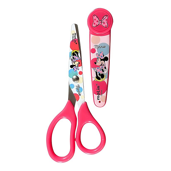 Tesoura 13,5cm Escolar Minnie Mouse Molin