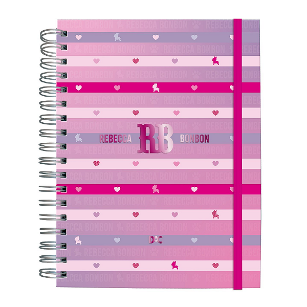 Caderno Smart Colegial Espiral Cd Rebecca bonbon 80fls Dac