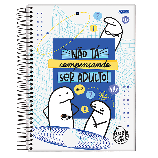 Caderno Espiral Cd The Flork 80 folhas Jandaia