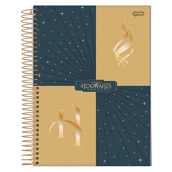 Caderno Espiral Cd Hogwarts 10Mat/160fls Jandaia