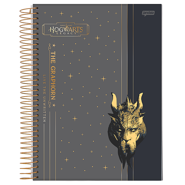 Caderno Espiral Cd Hogwarts 160fls Jandaia