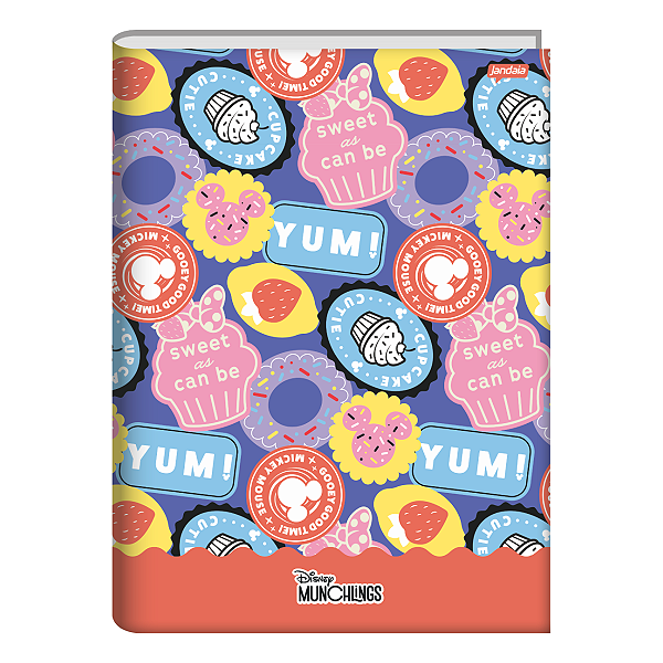 Caderno Brochurão Cd Disney Munchling 80fls Jandaia