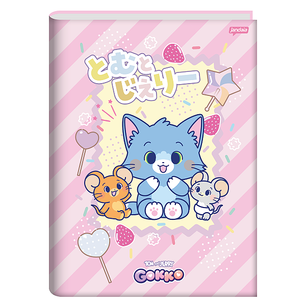 Caderno Brochurão Capa dura Gokko Tom and Jerry 80fls Jandaia