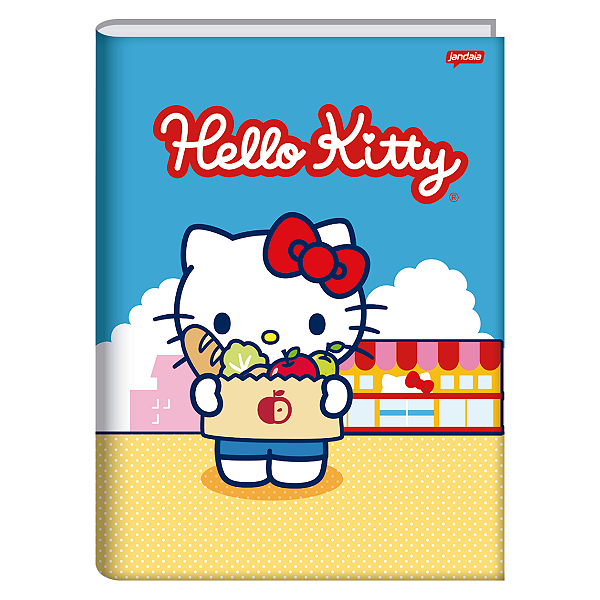 Caderno Brochura Cd 1/4 Hello Kitty 80 folhas Jandaia