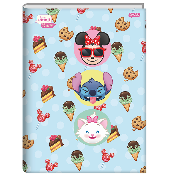 Caderno Brochurão Cd 48 folhas Emoji Disney jandaia