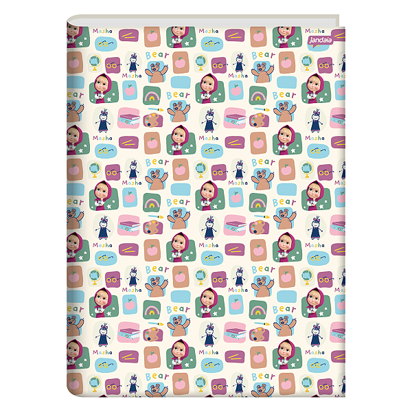 Caderno Brochurão Capa dura Masha e o Urso 80fls Jandaia