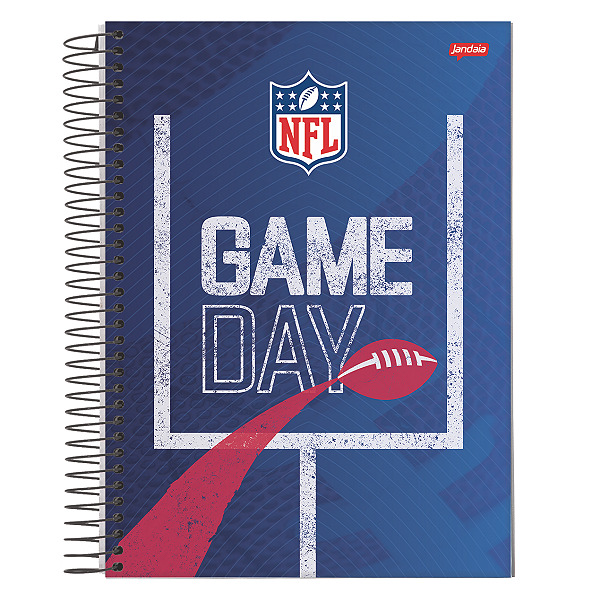 Caderno Espiral Cd 10Mat/160fls NFL Jandaia