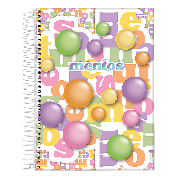Caderno Espiral Cd 10Mat/160fls Mentos Jandaia