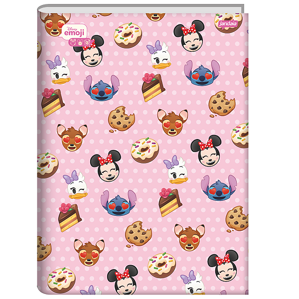 Caderno Brochurão Cd 80fls Emoji Disney jandaia