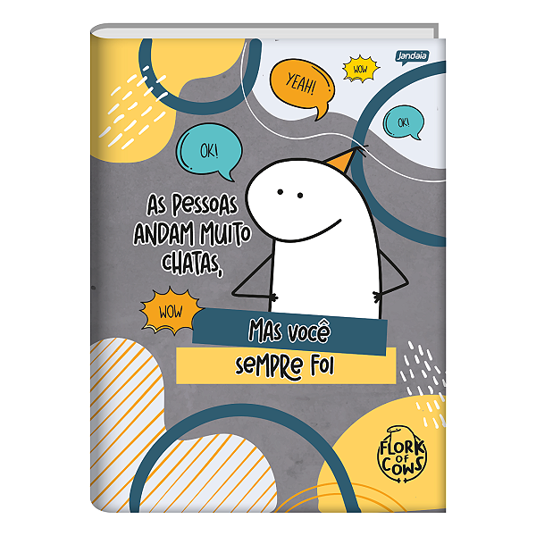 Caderno Brochurão Cd 1/4 The Flork 80 folhas Jandaia