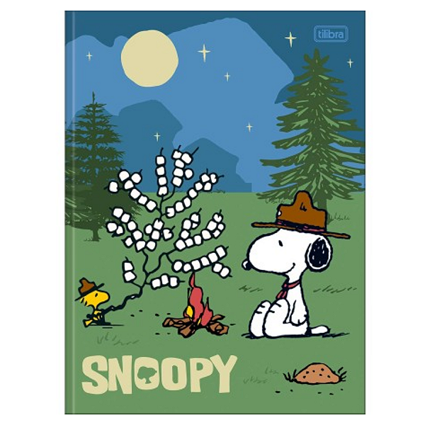 Caderno Brochurão Capa dura Snoopy 80 folhas Tilibra