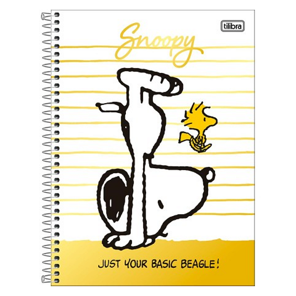 Caderno Espiral Capa dura Snoopy 10 Matérias Tilibra