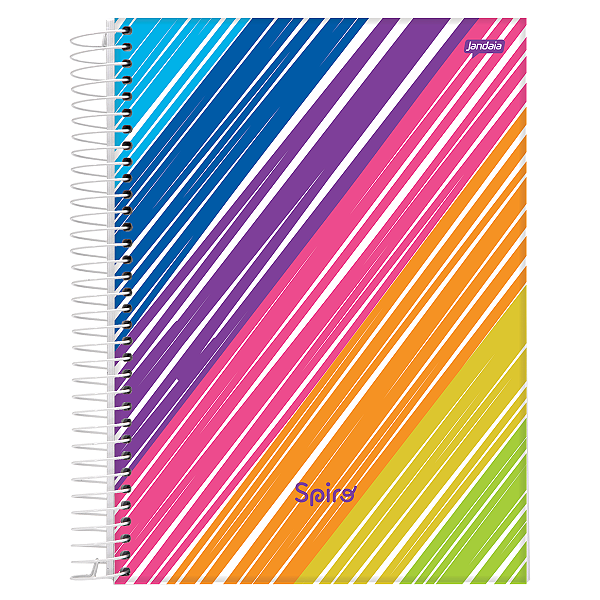 Caderno Espiral Cd Spiro Colorido 10Mat/160fls Jandaia