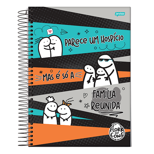 Caderno Espiral Cd The Flork 10mat/160fls Jandaia