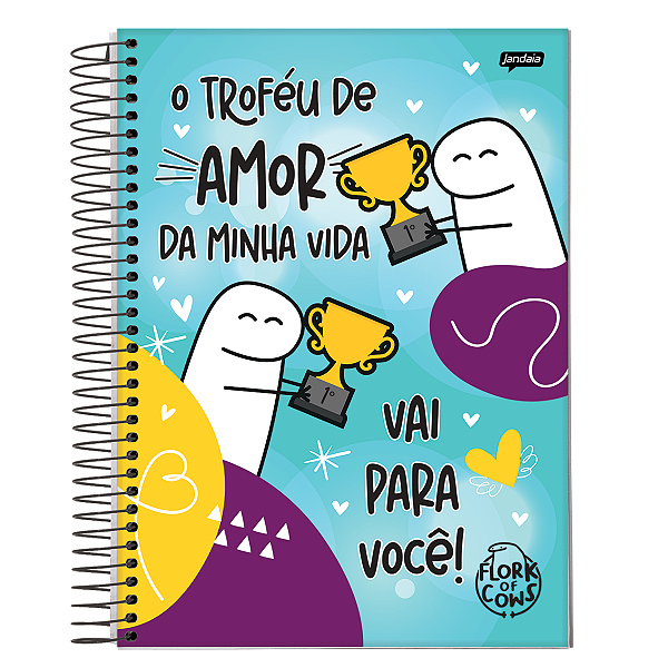 Caderno Espiral Cd The Flork 10 Matérias Jandaia