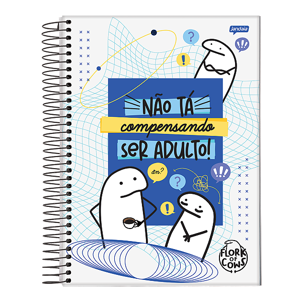 Caderno Espiral Cd The Flork 10 Matérias/ 160 folhas Jandaia