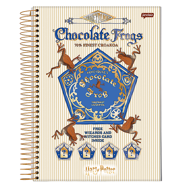 Caderno Espiral Cd 1/4 Pequeno Harry Potter 96 folhas Jandaia