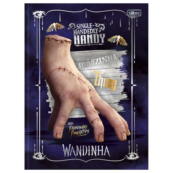 Caderno Brochurão Capa dura Wandinha 80fls Tilibra