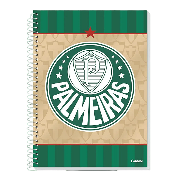 Caderno Espiral Cd 10Mat/160fls Palmeiras Credeal