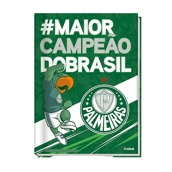 Caderno Brochurão Cd 80 folhas Palmeiras Credeal