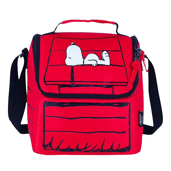 Lancheira Infantil Snoopy Vermelho Luxcel