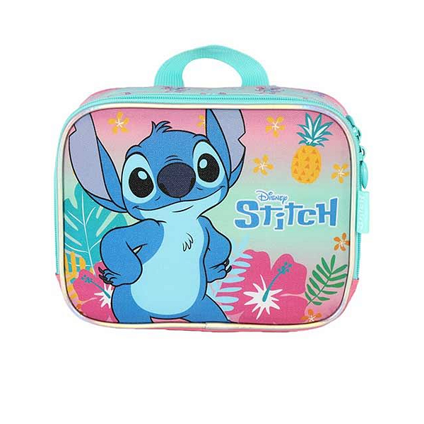 Lancheira Infantil Térmica Rosa Stitch Luxcel