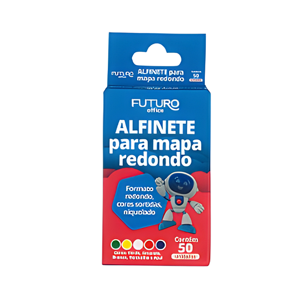 Alfinete para Mapa Redondo 50 unidades Futuro