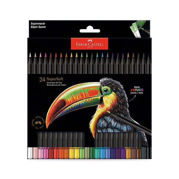 Lápis de cor Super Soft 24 Unidades Faber Castell