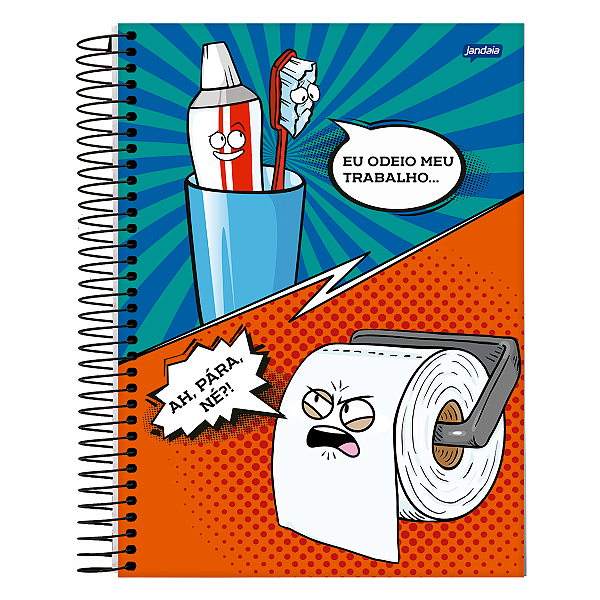 Caderno Espiral Cd Insano 10Mat/160fls jandaia