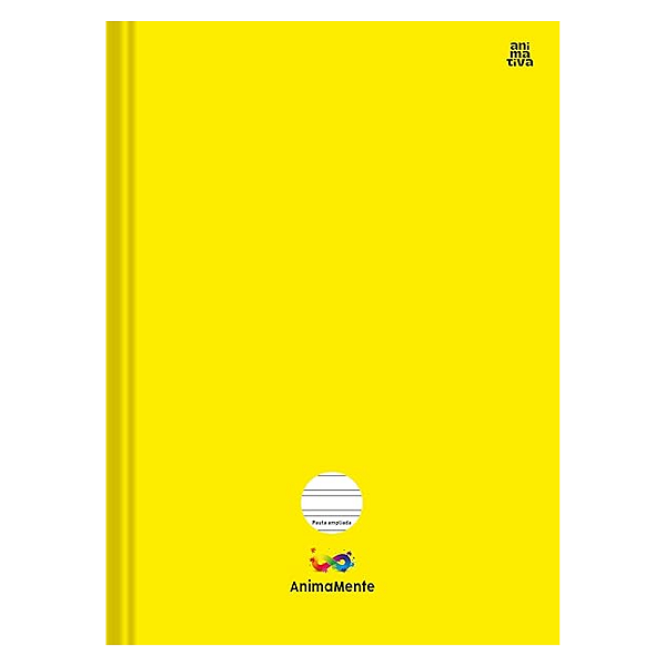 Caderno Brochurão Capa dura Animamente 80 folhas Animativa
