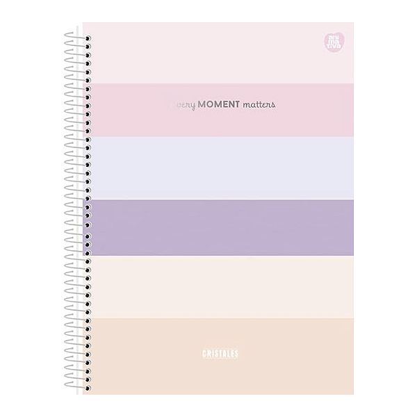 Caderno Espiral Capa dura Cristales 20Mat/320fls Animativa