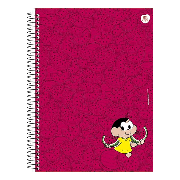 Caderno Espiral Cd 10Mat/160fls Turma da Mônica Animativa