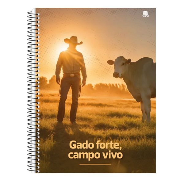 Caderno Espiral Cd 10 Matérias/160 folhas Agroforte Animativa