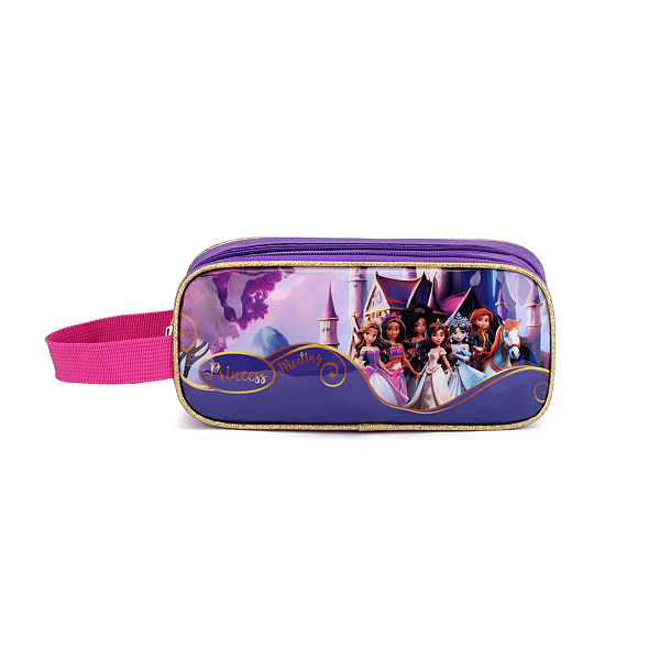 Estojo 2 Divisórias Meeting Princess Skeet