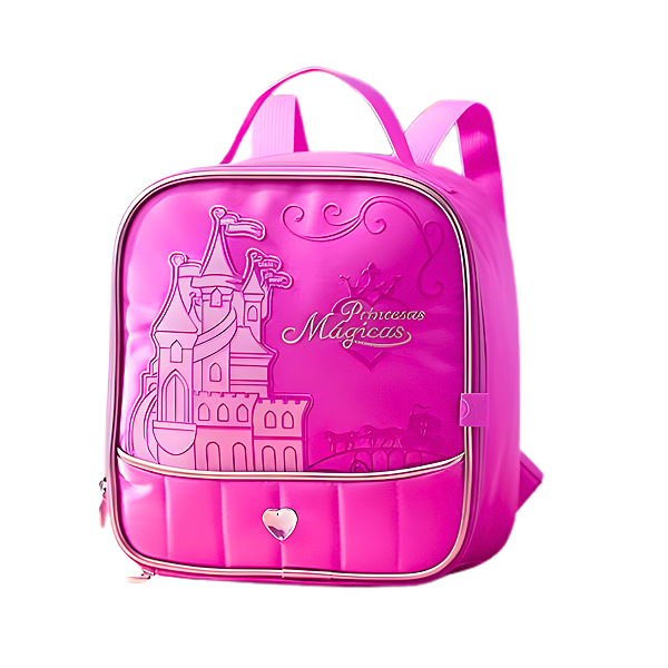 Lancheira Térmica Infantil Princesas Magicas Rosa Clio