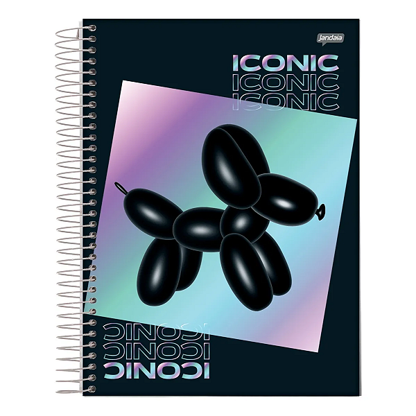 Caderno Espiral Cd Uni 10Mat/160fls Holográfica Jandaia