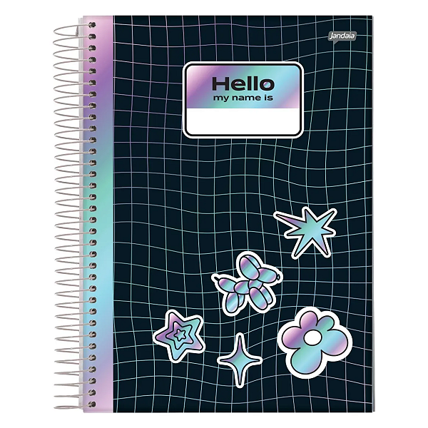 Caderno Espiral Cd Universitário 10Mat/160fls Holográfica Jandaia