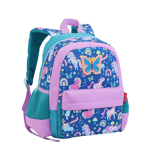 Mochila de Costas Pequena Infantil Zoo Unicórnio Seanite
